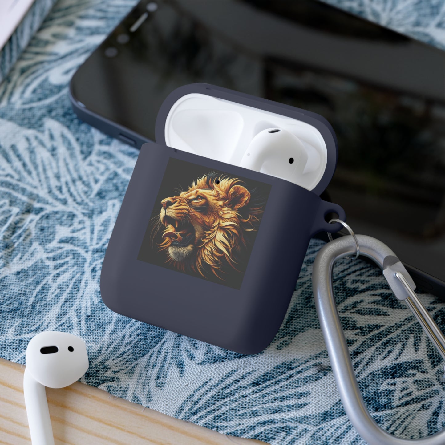 Case Cover AirPods and AirPods Pro Lion design