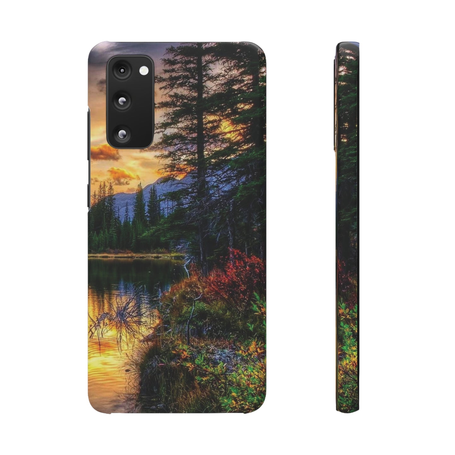 Tough Phone Case Vision of Nature Design, Forest Snap Phone Case, Outdoor Adventure Phone Cover, Nature Lover Gift.