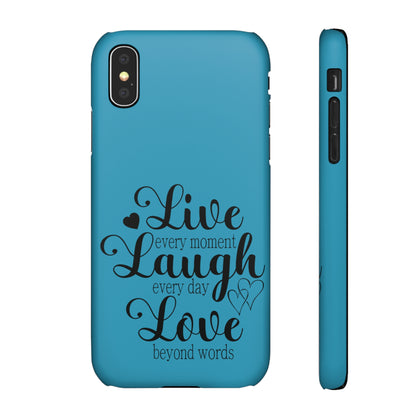 Phone Case Live Laugh Love Design