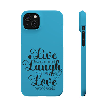 Phone Case Live Laugh Love Design