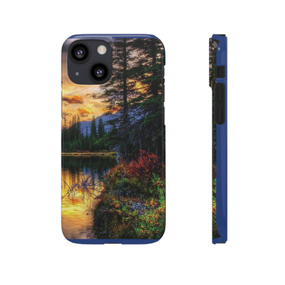 Tough Phone Case Vision of Nature Design, Forest Snap Phone Case, Outdoor Adventure Phone Cover, Nature Lover Gift.