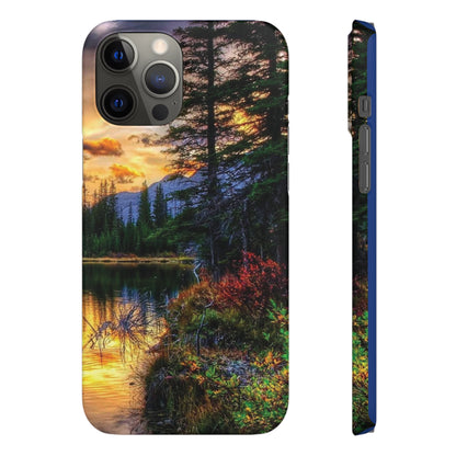 Tough Phone Case Vision of Nature Design, Forest Snap Phone Case, Outdoor Adventure Phone Cover, Nature Lover Gift.