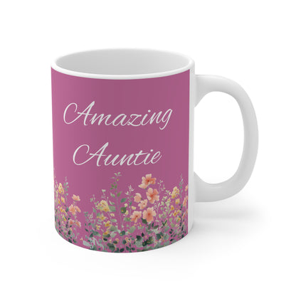 Mug 11oz Amazing Auntie Design