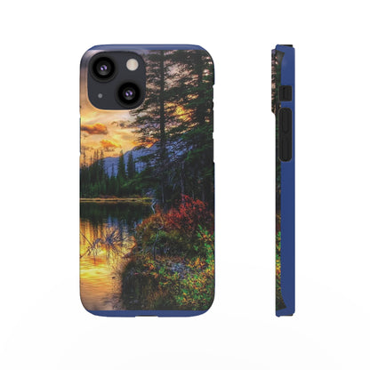 Tough Phone Case Vision of Nature Design, Forest Snap Phone Case, Outdoor Adventure Phone Cover, Nature Lover Gift.