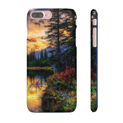 Tough Phone Case Vision of Nature Design, Forest Snap Phone Case, Outdoor Adventure Phone Cover, Nature Lover Gift.