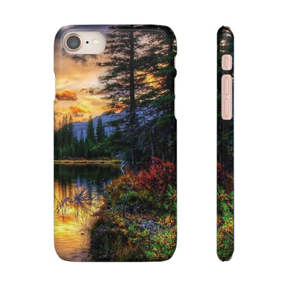 Tough Phone Case Vision of Nature Design, Forest Snap Phone Case, Outdoor Adventure Phone Cover, Nature Lover Gift.