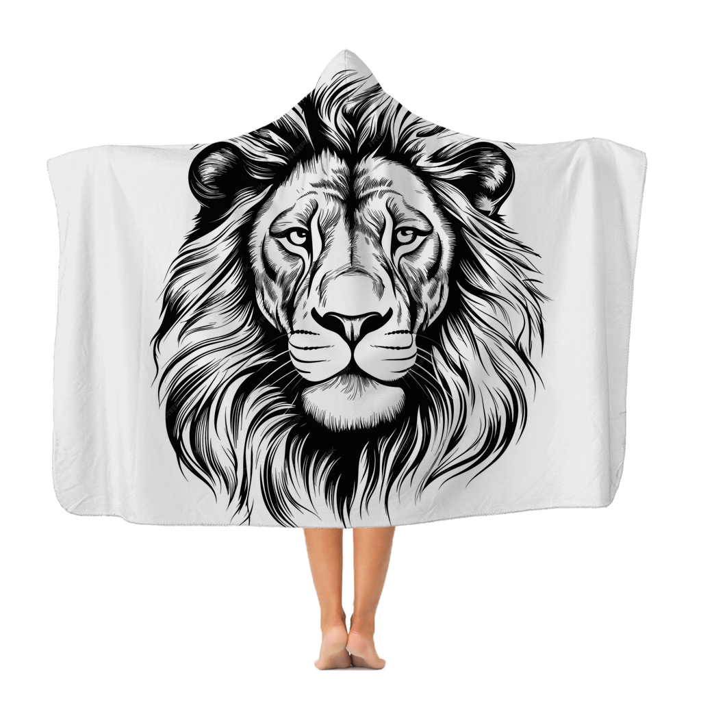 Hooded Blanket Lion Design