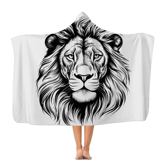 Hooded Blanket Lion Design