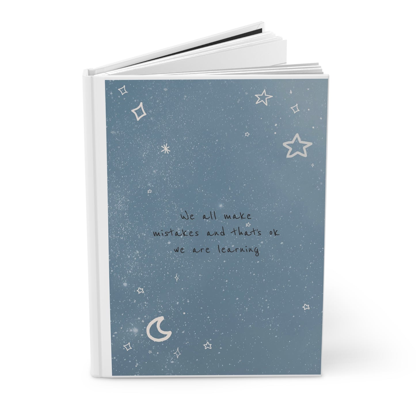 Hardcover Journal Matte We All Make Mistakes & That's Ok