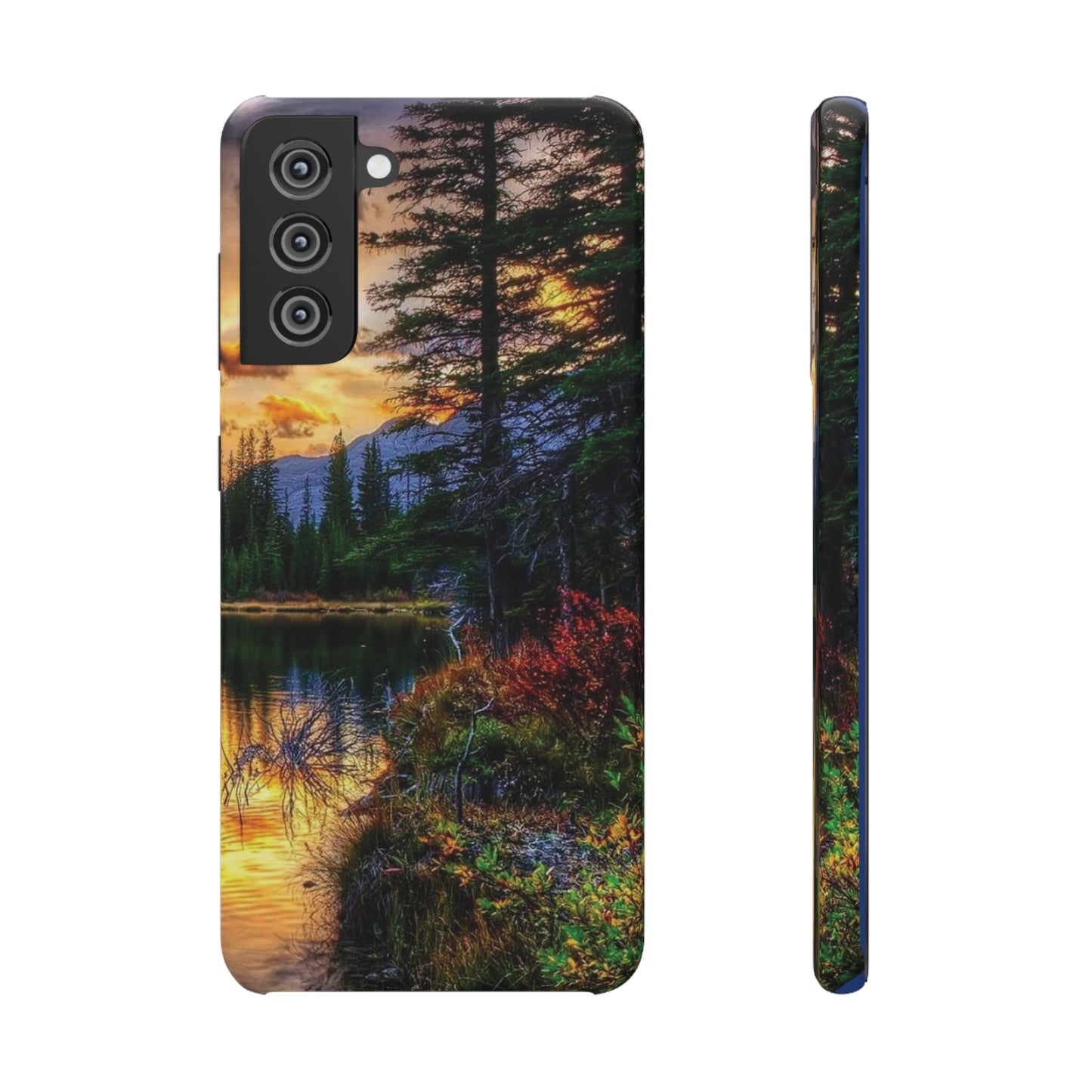 Tough Phone Case Vision of Nature Design, Forest Snap Phone Case, Outdoor Adventure Phone Cover, Nature Lover Gift.