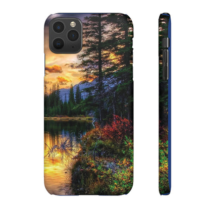 Tough Phone Case Vision of Nature Design, Forest Snap Phone Case, Outdoor Adventure Phone Cover, Nature Lover Gift.