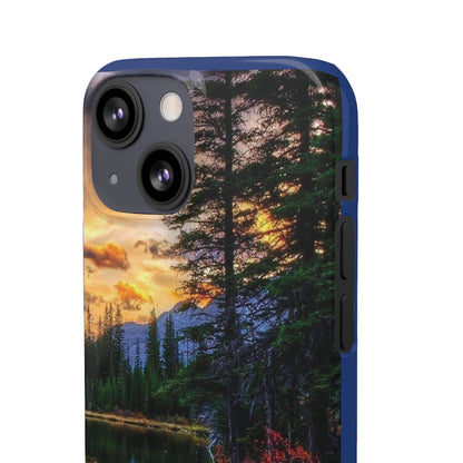 Tough Phone Case Vision of Nature Design, Forest Snap Phone Case, Outdoor Adventure Phone Cover, Nature Lover Gift.