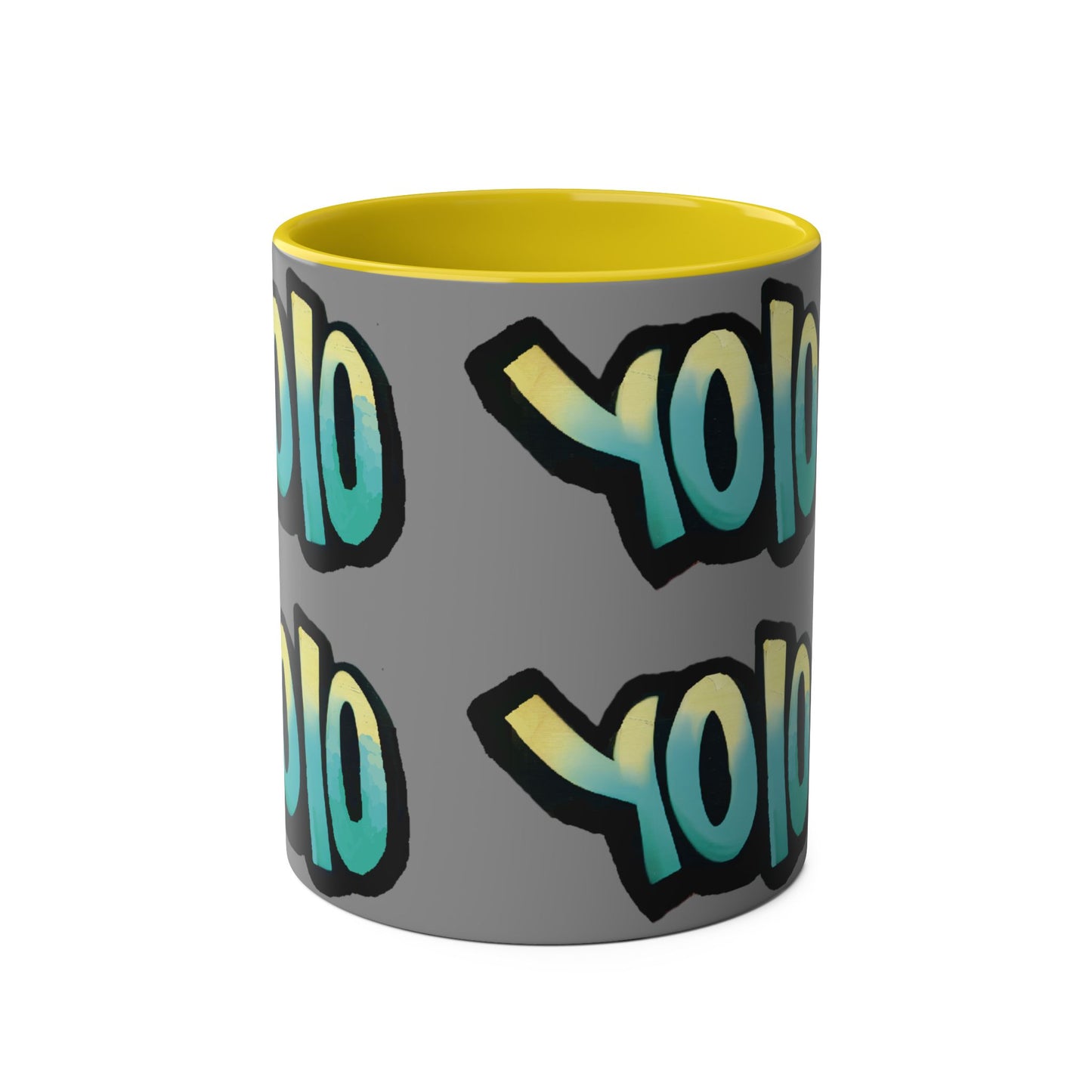 Mug 11oz Two-Tone YOLO (you only live once) Design