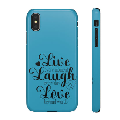 Phone Case Live Laugh Love Design