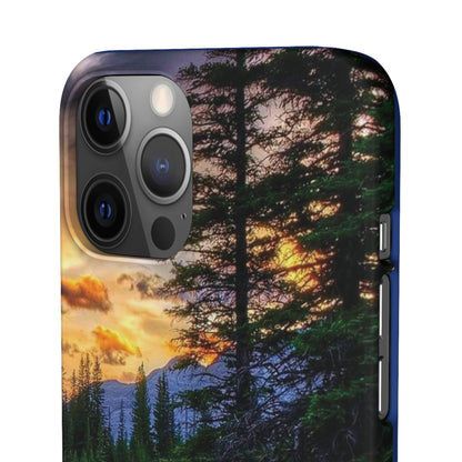 Tough Phone Case Vision of Nature Design, Forest Snap Phone Case, Outdoor Adventure Phone Cover, Nature Lover Gift.