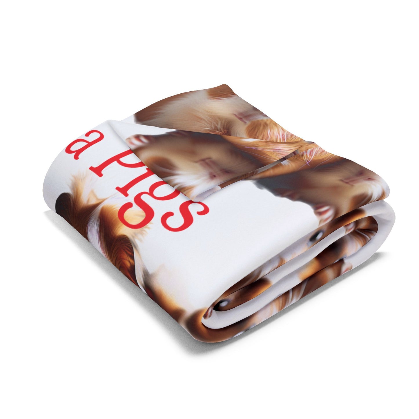 Arctic Fleece Blanket I Love Guinea Pigs design