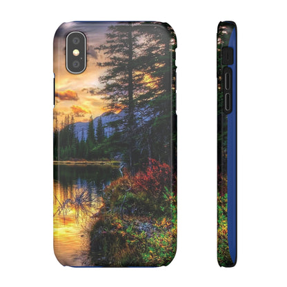 Tough Phone Case Vision of Nature Design, Forest Snap Phone Case, Outdoor Adventure Phone Cover, Nature Lover Gift.