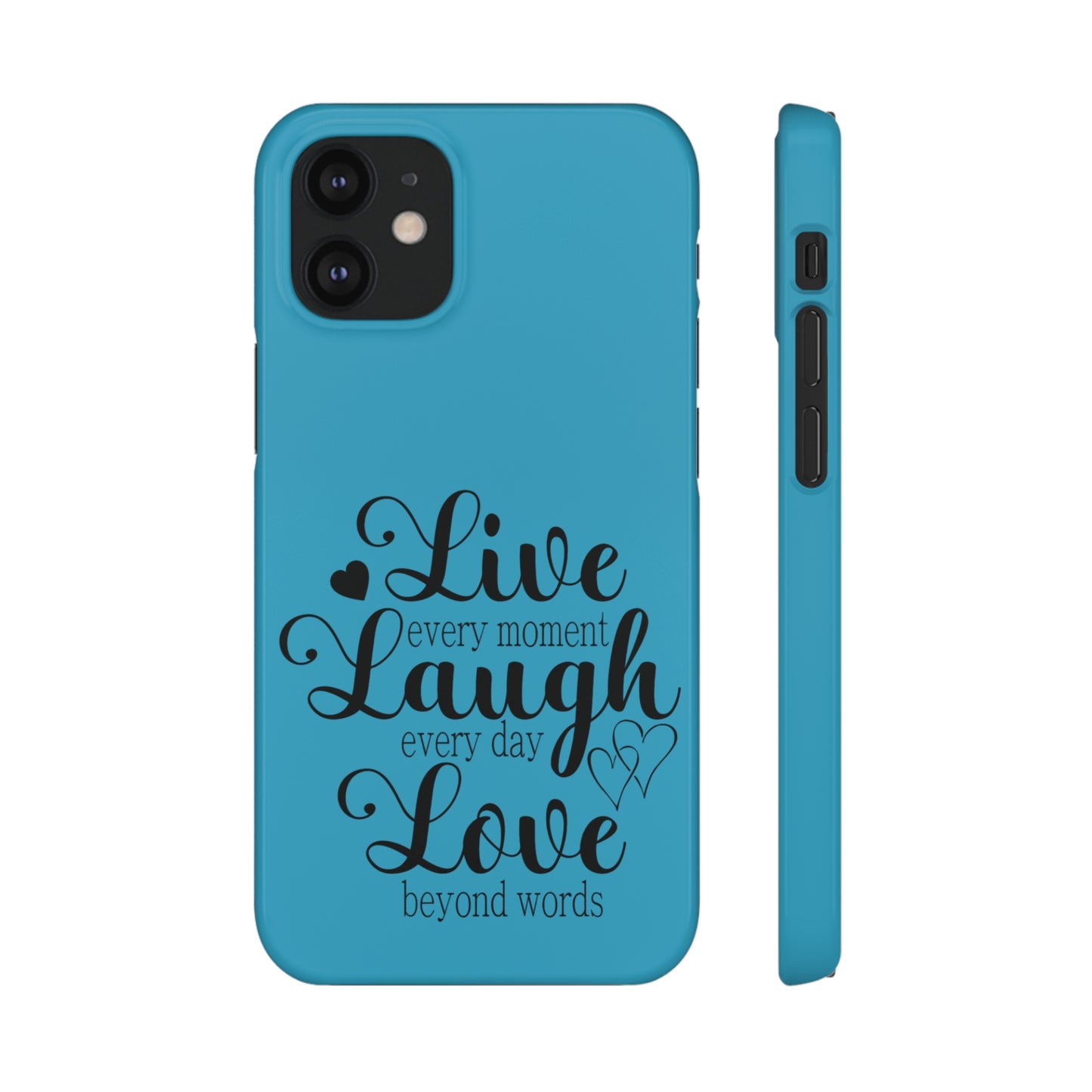 Phone Case Live Laugh Love Design