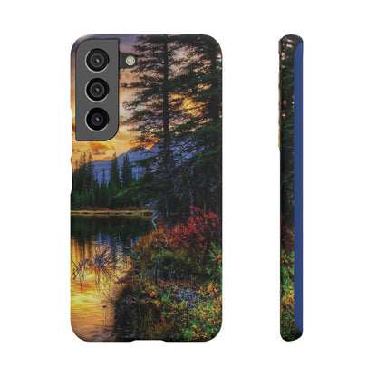 Tough Phone Case Vision of Nature Design, Forest Snap Phone Case, Outdoor Adventure Phone Cover, Nature Lover Gift.