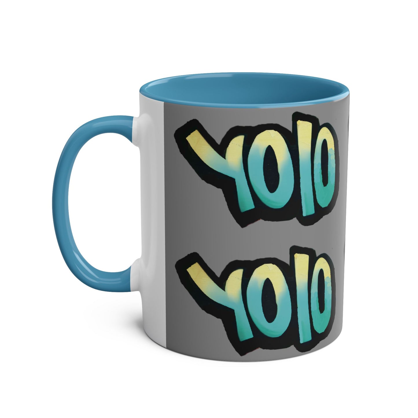 Mug 11oz Two-Tone YOLO (you only live once) Design