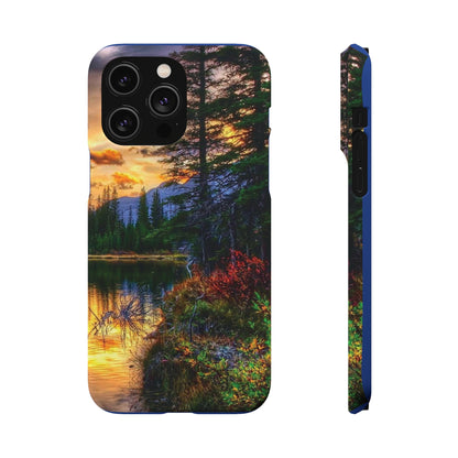 Tough Phone Case Vision of Nature Design, Forest Snap Phone Case, Outdoor Adventure Phone Cover, Nature Lover Gift.