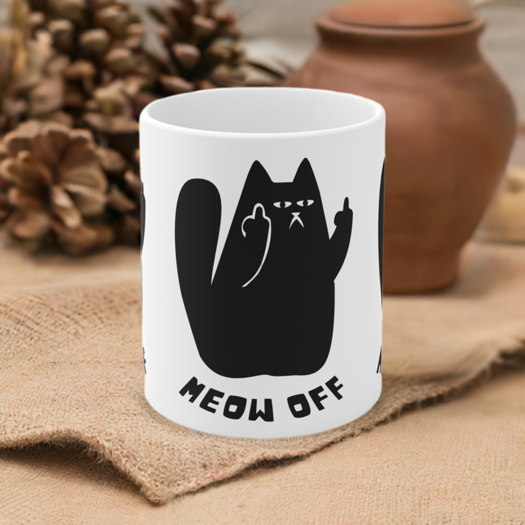 Mug 11oz Meow Off Design