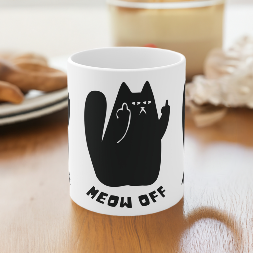 Mug 11oz Meow Off Design